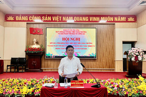 XÃ THU LŨM: TỔ CHỨC HỘI NGHỊ ĐÁNH GIÁ TÌNH HÌNH THỰC HIỆN MỤC TIÊU TĂNG TRƯỞNG VÀ GIẢI NGÂN VỐN ĐẦU TƯ CÔNG 9 THÁNG NĂM 2026