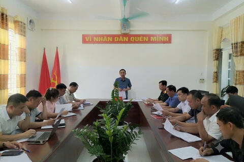 XÃ THU LŨM TỔ CHỨC HỘI NGHỊ HỘI ĐỒNG NGHĨA VỤ QUÂN SỰ XÃ