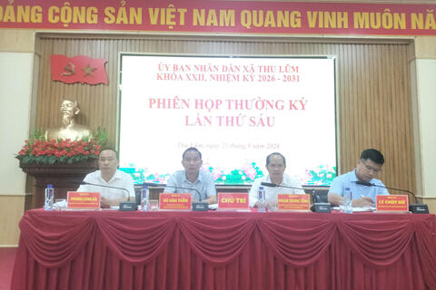 UBND XÃ THU LŨM TỔ CHỨC PHIÊN HỌP THƯỜNG KỲ LẦN THỨ SÁU, NHIỆM KỲ 2026–2031