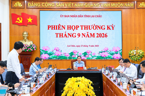 XÃ THU LŨM THAM DỰ PHIÊN HỌP THƯỜNG KỲ THÁNG 9 NĂM 2026 CỦA UỶ BAN NHÂN DÂN TỈNH LAI CHÂU (THEO HÌNH THỨC TRỰC TUYẾN