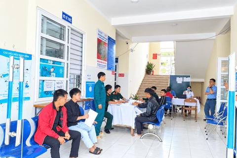 XÃ THU LŨM TỔ CHỨC KHÁM SƠ TUYỂN SỨC KHỎE NGHĨA VỤ QUÂN SỰ VÀ NGHĨA VỤ THAM GIA CÔNG AN NHÂN DÂN NĂM 2027